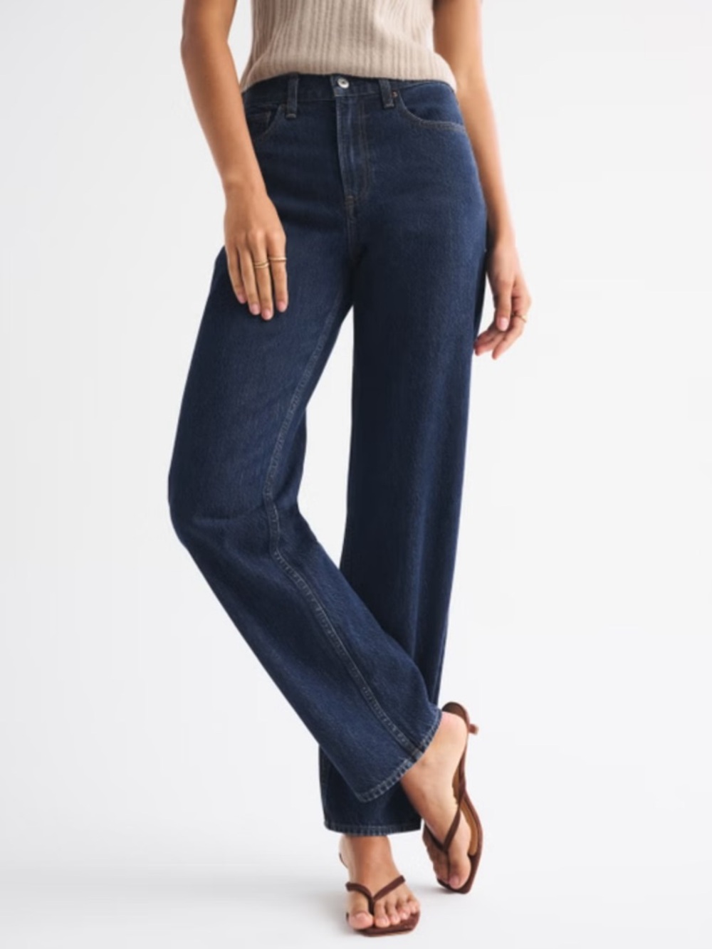 Abercrombie & Fitch high-rise loose jeans, size 26